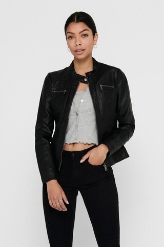 Only 15081400 Onlbandıt Faux Leather Bıker Otw Noos Kadın Suni Deri Ceket 15081400-R1534