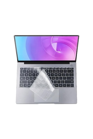 Apple Macbook Air 13.3inç 2020 A2337 İle Uyumlu Klavye Koruyucu Transparan Buzlu Silikon Ped Renksiz