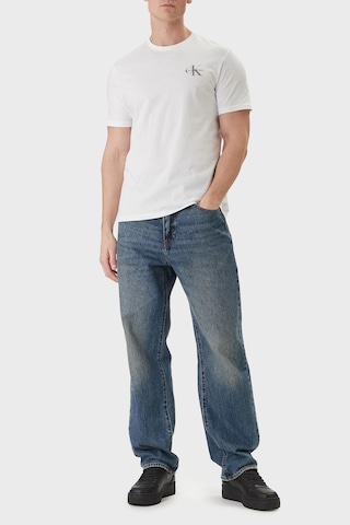 Calvin Klein Erkek T Shirt Lv04rf278g Yaf Beyaz Beyaz