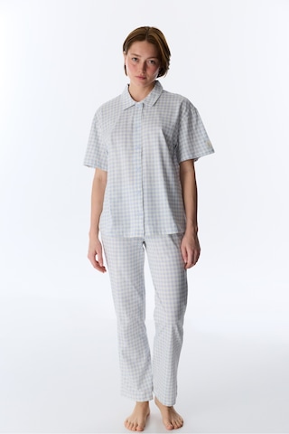 Penti Mavi Cozy Club Gingham Gömlek Pantolon Pijama Takımı