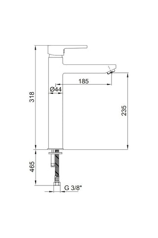 Eca Delta Yüksek Tip Lavabo Bataryası 102108860