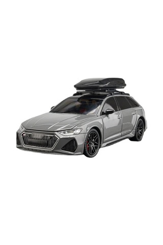 Che-zhı 1:24 Audi Rs6 Metal Nardo Gri Sesli Işıklı Model Araba