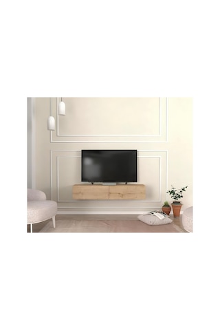 Mdf Planga Tv Ünitesi Meşe