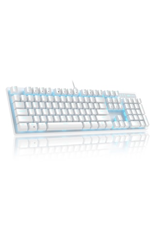 Magegee Mk-storm 104 Tuş Blue Switch Kablolu Türkçe Q Beyaz Gaming Klavye