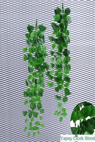 Yapay Çiçek Sitesi Yapay Islak Dokulu Filodendron Sarmaşığı 100 Cm - 2 Adet Yeşil
