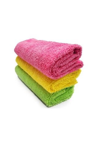 Profesyonel 3'lü Mikrofiber Kalın Oto Temizlik Bezi 40x40cm 265gsm