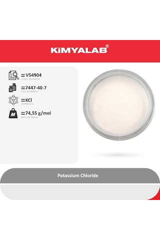 Kimyalab Potasyum Klorür Toz Potassium Chloride KCl 1 KG