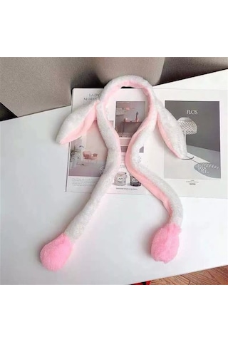 Hareketli Işıklı Tavşan Kulak Taç-beyaz Beyaz