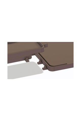 Desktop Organizer Beyaz Kahverengi