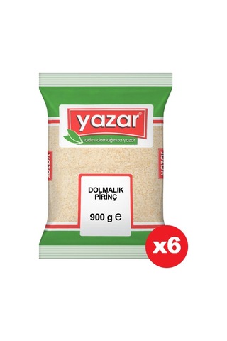 Yazar Dolmalık Kırık Pirinç 6 x 900 G