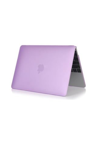 Ally Macbook Air 13 A1932 2018 A2179 2020 Kristal Kapak Koruma Kılıf Mor