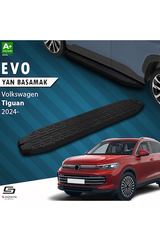 S-dizayn Vw Tiguan 3 Evo Siyah Yan Basamak 183 Cm 2024 Üzeri