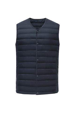 Sonbahar Ve Kış İçin Kolsuz Erkek Kaz Tüyü Dolgulu Pamuklu Yelek... Siyah