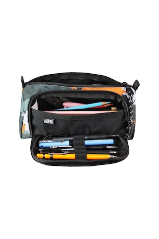 Jacbag Prıme Xl-lastik Ayraçlı İki Bölmeli Kalem Kutusu Turuncu Camoflora Genel