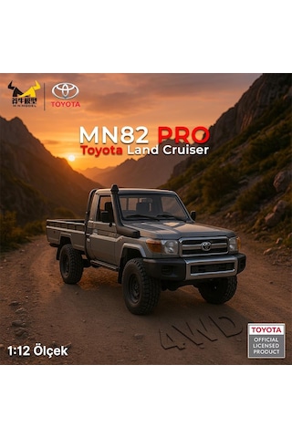 Mn Model Mn82 Pro 1/12 Toyota Land Cruiser Lc79 4wd Rc Model Crawler Offroad Truck Uzaktan Kumandalı Araba Rtr Lisanslı Gümüş+dahili Işık Seti