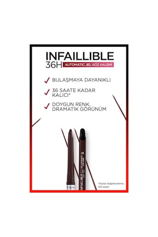 L'Oreal Paris Infaillible Automatic Jel Göz Kalemi Kahverengi