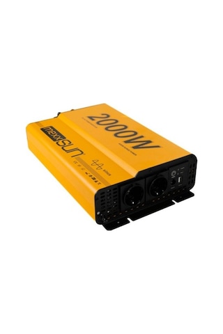 Mexxsun 12v Volt 2000w Tam Sinus Inverter 220v Çevirici Uzun Kablo İle Uyumlu