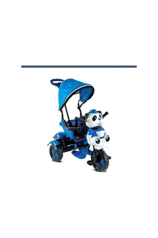 Mavi Renk Little Panda 3 Teker Itmeli Bisiklet Mavi