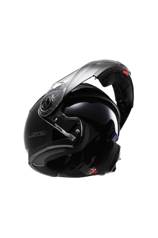 LS2 FF325 Strobe Çene Açılır Kask Siyah