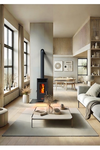 Eco 8 Kw / Manuel Pelet Ve Odun Sobası / Baba's Stove