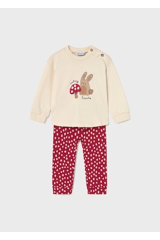 Mayoral Kız Bebek Oversize Tayt Takım 2745 Kırmızı