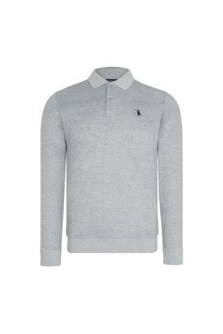 V4007 Dewberry Erkek Sweatshırt-gri Gri