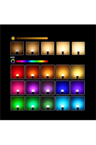 Atc Uzaktan Kumandalı 6500 K+rgb 9 W Beyaz Işık