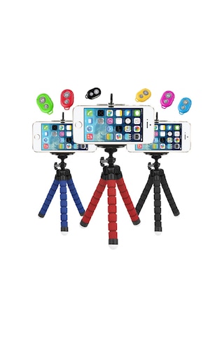 Ally Selfie Mini Tripod + Bluetooth Kumanda Siyah