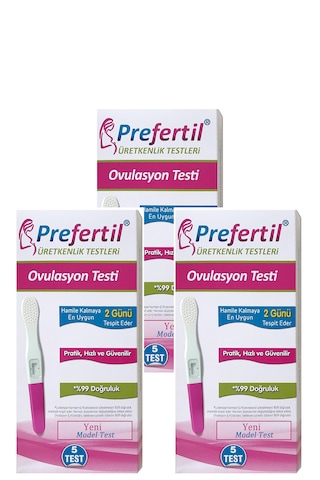 Kalem Tip Ovulasyon Yumurtlama Testi - 3 Kutu 15 Test
