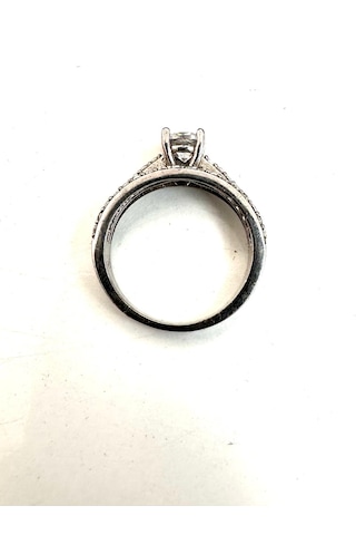 925 Ayar Çift Şeritli Parlak Gümüş Kadın Alyans Yüzük