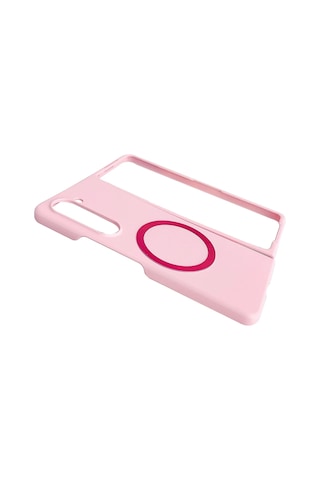 Cosmotex Newface Samsung Galaxy Z Fold 5 Kılıf Mata Fold Kapak - Lila