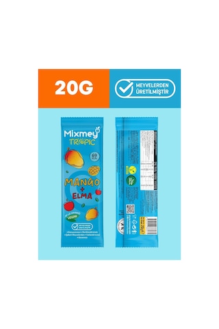 Mixmey Tropik Meyve Bar Serisi 10 Adet | Atıştırmalıklar – Vegan, Glutensiz (20GR X 10 ADET)