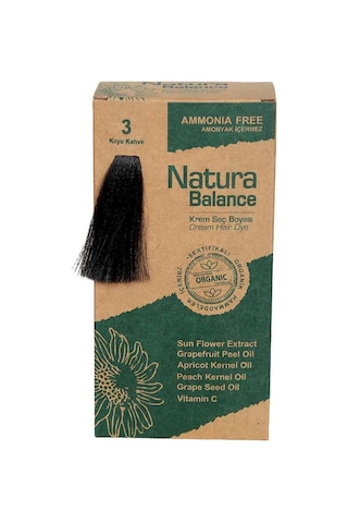 Natura Balance Saç Boyası 3 Koyu Kahve Natura Balance Saç Boyası 3 Koyu Kahve
