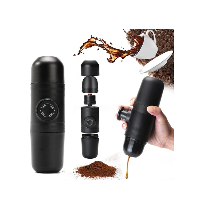 Taşınabilir Kahve Makinesi Basınç Espresso Manuel El Espresso Kahve Makinesi Araba Seyahat Kamp Moka Cezve Kahve Tencere