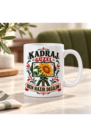 Bezos Fotoğraf Arası Tasarımlı Porselen Kupa - Model 876 Krt