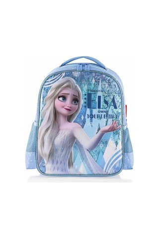 Frocx Frozen Anaokulu Kız Sırt Çantası Mavi 41155