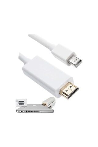 Mini Displayport To Hdmi Kablo Thunderbolt MacBook Uyumlu Tv Bağlantı 3M