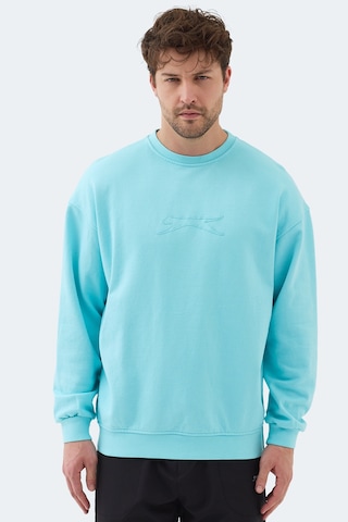 Slazenger Vadık 2li Set Erkek Oversıze Sweatshırt Yeşil - Turkuaz