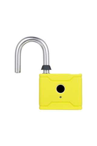 Hallow-t1006d Akıllı Parmak İzi Asma Kilit Şarj Edilebilir,sarı