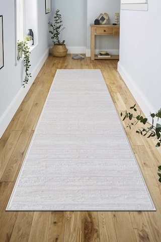 Dokuma Salon Halısı Mutfak Halısı Özel Kesim Kolay Temizlenebilir Jüt İskandinav Modern Halı Krem