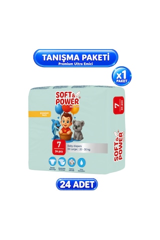 Bebek Bezi No:7 Xxlarge 20-30 Kg 24'lü 7 Numara