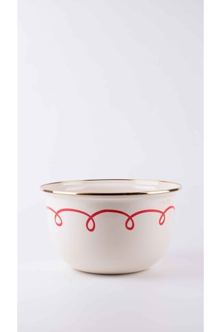 Merry Yılbaşı Özel Emaye Karıştırma Kabı