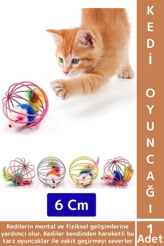 Evcil Hayvan İlgi Çekici Eğlenceli Vakit Zihinsel Gelişim Kafesli Fareli Kedi Köpek Oyun Topu
