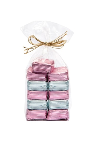 Melodi Yaldız Fındık Krema Dolgulu Sütlü Çikolata Pembe - Mavi 500 G