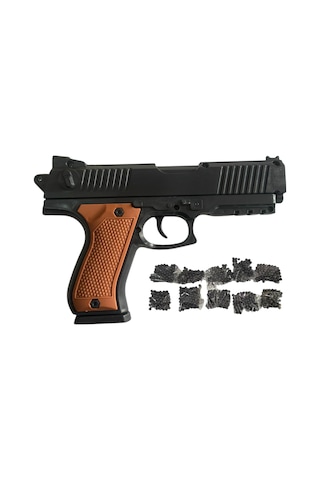 Boncuk Atan Tabanca Kahverengi + 10 Paket Boncuk Kahverengi