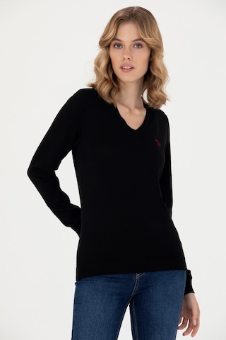 U.s. Polo Assn. Kadın Siyah Kazak /triko 50276570-vr046 Siyah