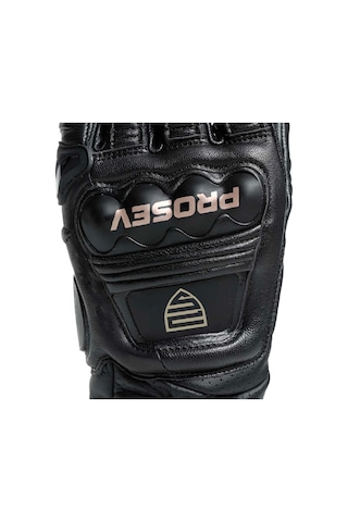 Prosev Gl60 Carbon Titantum Deri Eldiven Siyah