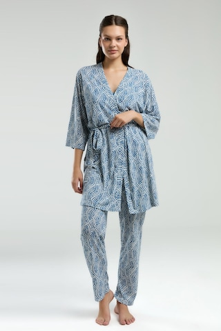 Arnetta Kadın Lacivert 3lü Pijama Takımı Ar3210-s-v1 Lacivert