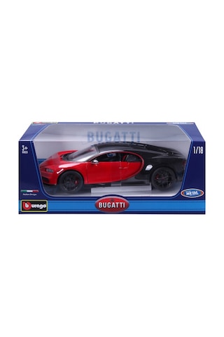 Burago 1/18 Ölçek Bugatti Chiron Sport Model Araba - Kırmızı