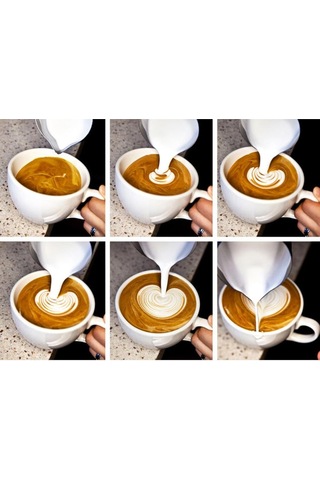 Suntek Latte Frothing Kupası Kahve Sanatı Sürahi Sürahi 350ml